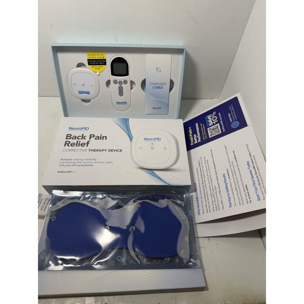 NeuroMD Back Pain Relief Corrective Therapy Device NMES Wireless Kit
